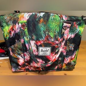 Hershel Pixel Floral Tote/Travel Bag